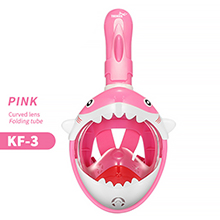 浮潛面具潛水鏡-粉色KF3-XS