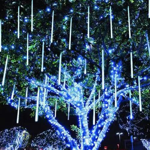 太陽能燈條50cm長10根360燈-白色