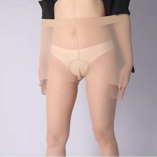 男士大尺碼超薄5D隱形絲襪-膚色包蛋