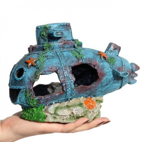 魚缸擺件-卡通潛艦