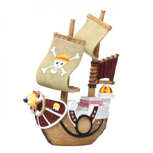 魚缸擺件-海盜船