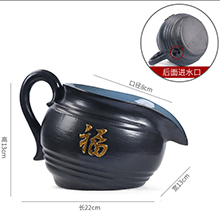 循環流水造景-福罐大號/黑色+過濾棉+過濾石