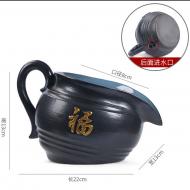 循環流水造景-福罐大號/黑色+過濾棉+過濾石