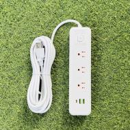 USB+type-c快充3孔延長線