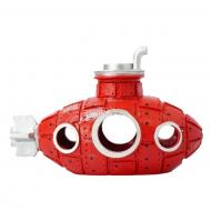 魚缸造景-紅色潛水艇