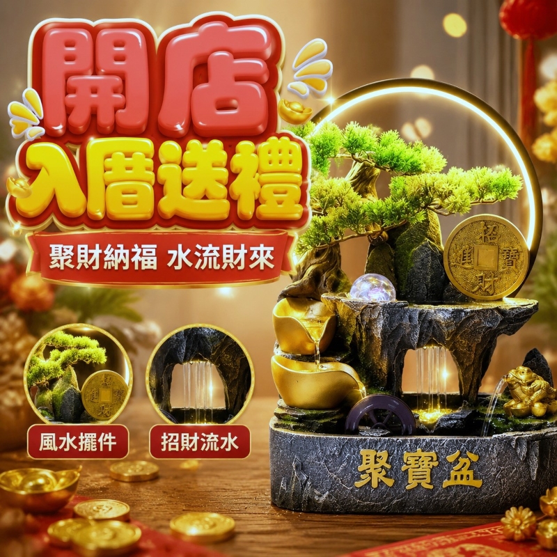 聚寶盆-水霧+燈圈