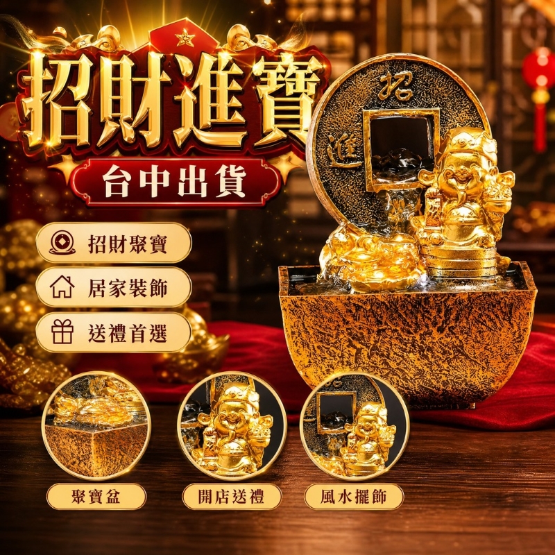招財流水擺件