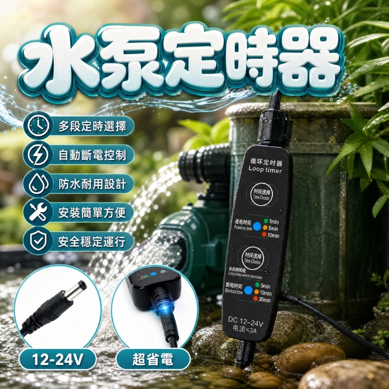 12/24V 水泵定時器