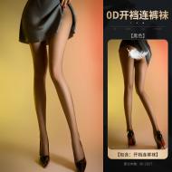 香氛開檔絲襪0D-巧克力味黑色