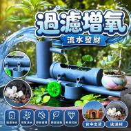 P2魚缸水循環過濾器輪+杯-50公分-灰色