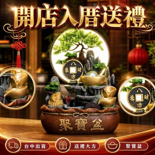聚寶盆流水+燈圈-2616小號